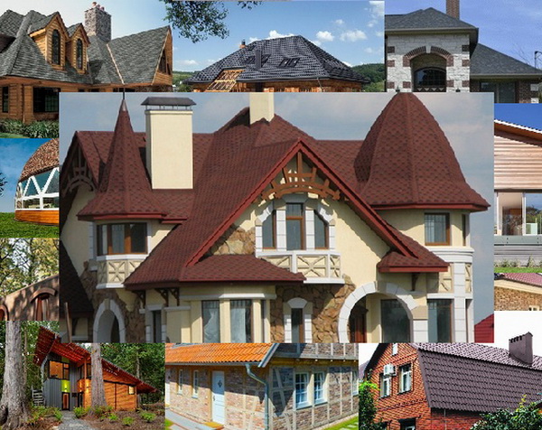Виды крыш частных домов