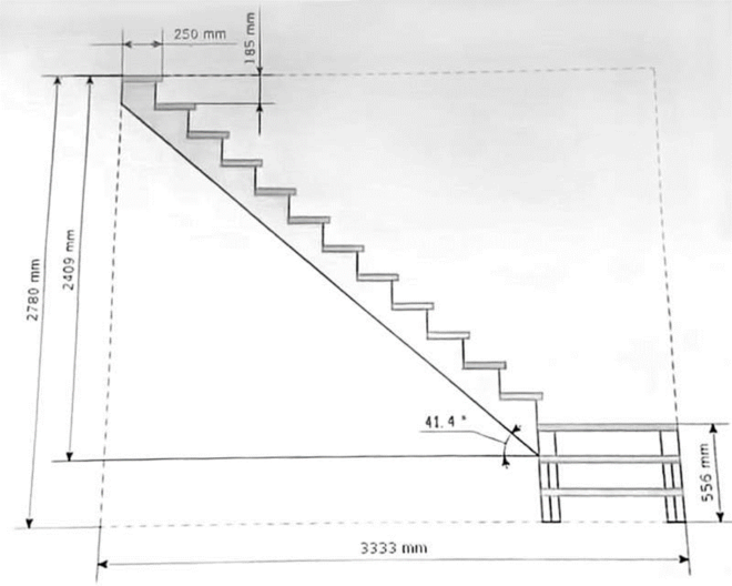 Расчеты для лестницы